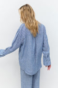 linen shirt - Noir