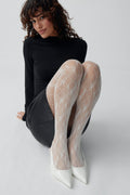 lace tights - Noir