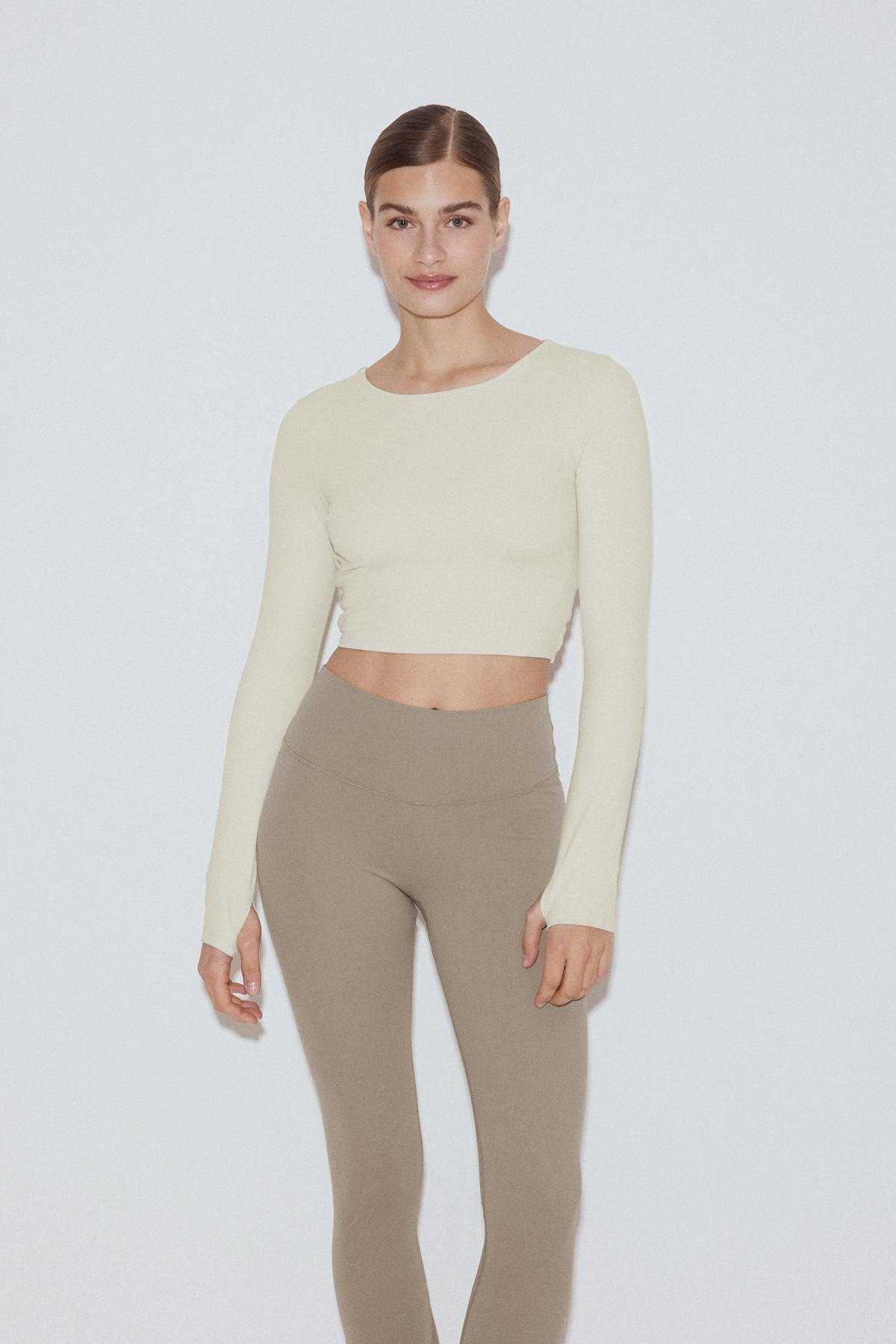 Yoga twist top - Crème