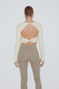 Yoga twist top - Crème