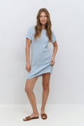 Knitted crochet t-shirt dress - Heather