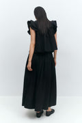 Poplin skirt - Blanc