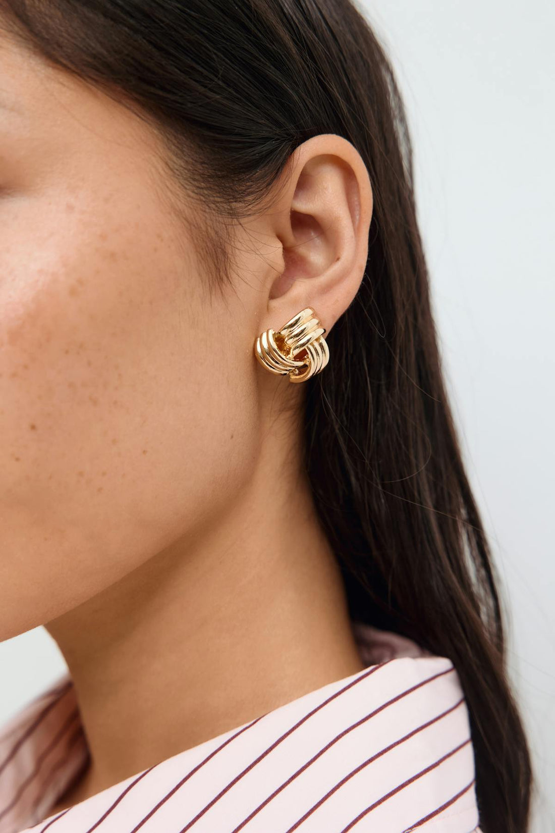 Knot earrings - Doré