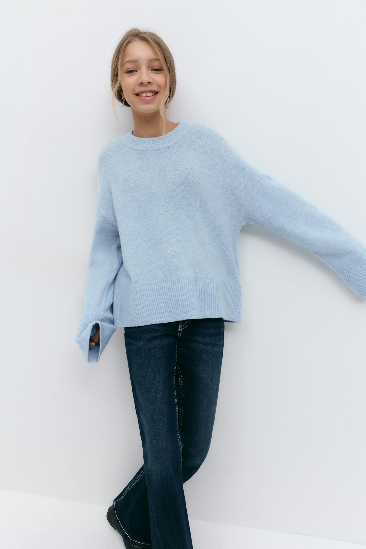 y knitted sweater - Grey melange