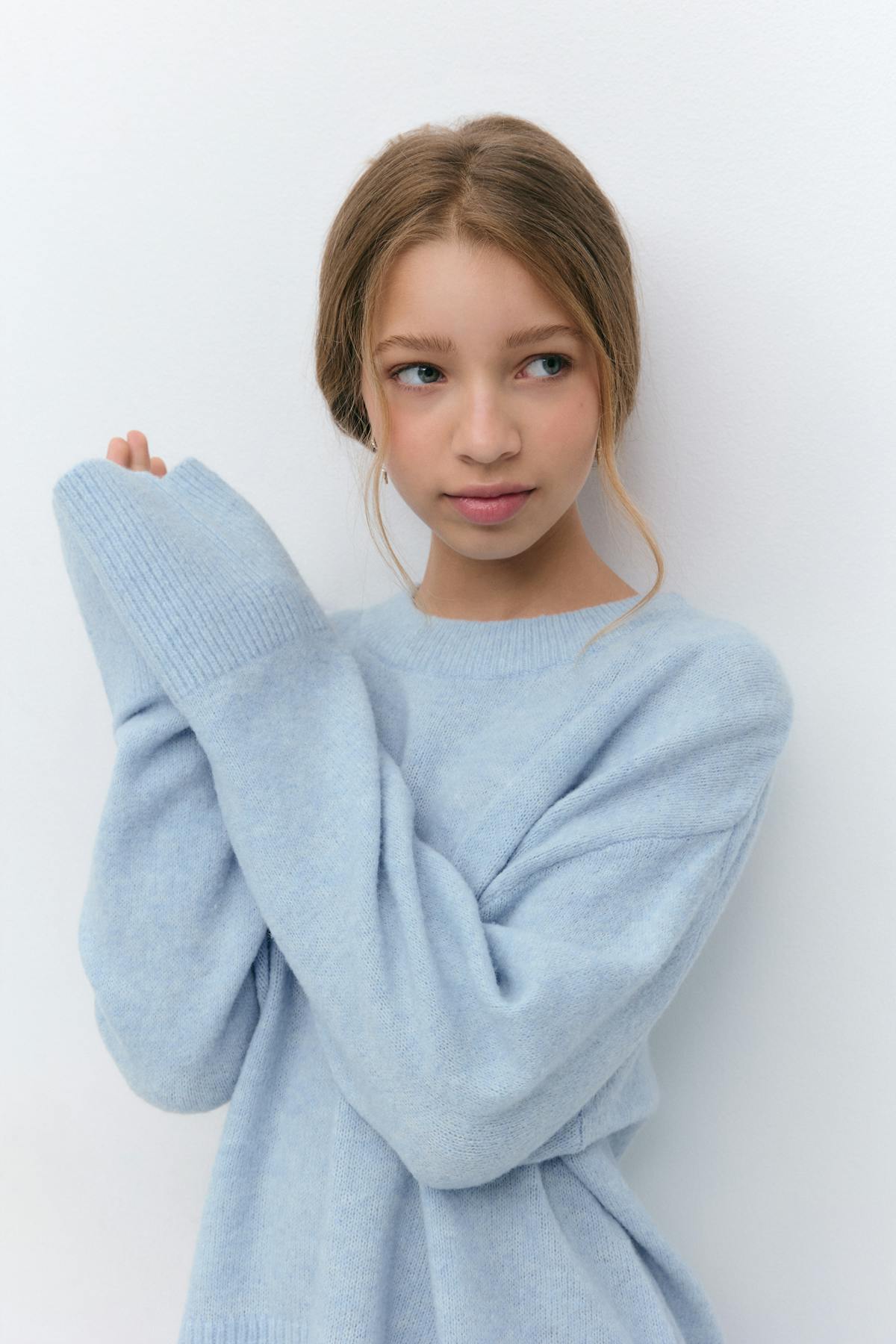 y knitted sweater - Grey melange