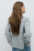 y knitted sweater - Bleu marine