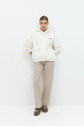 Oversized print hoodie - Bleu marine foncé
