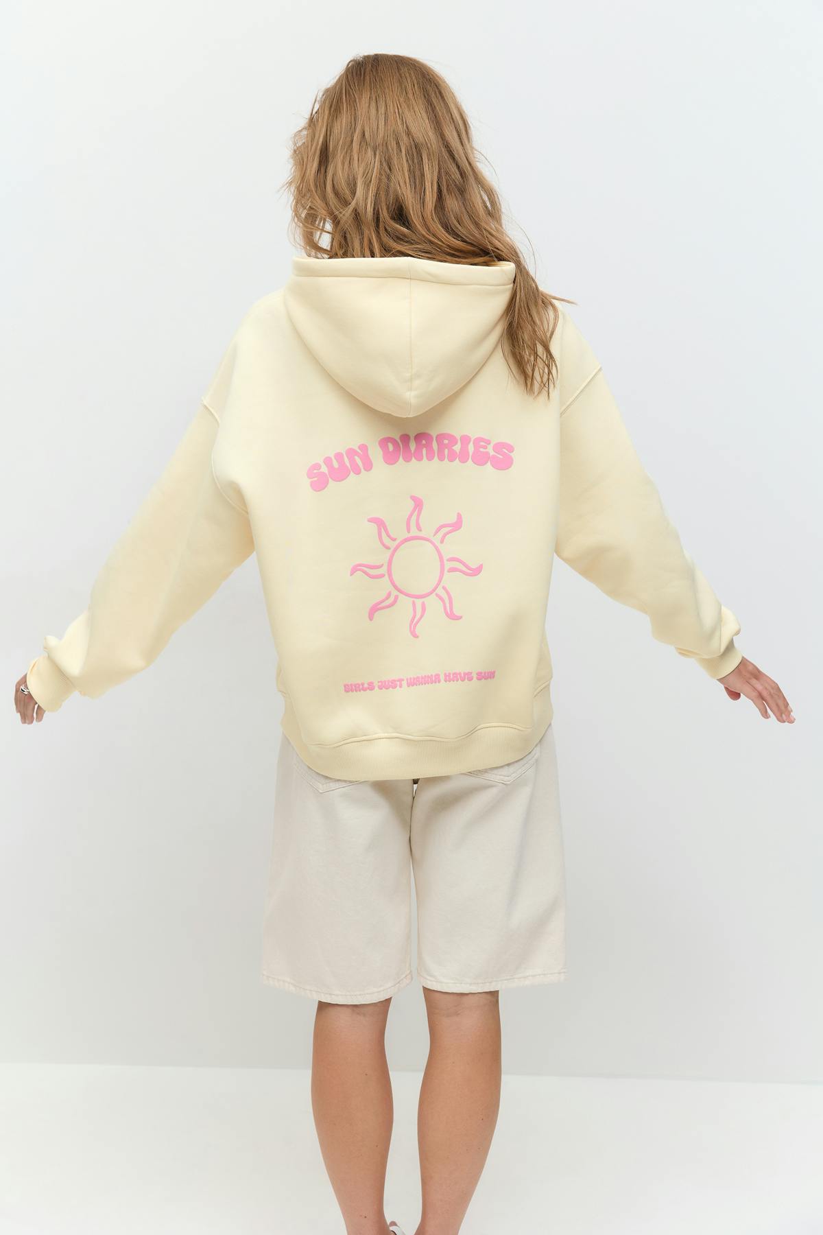 Oversized print hoodie - Sycamore