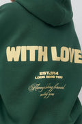 Oversized print hoodie - Gardenia