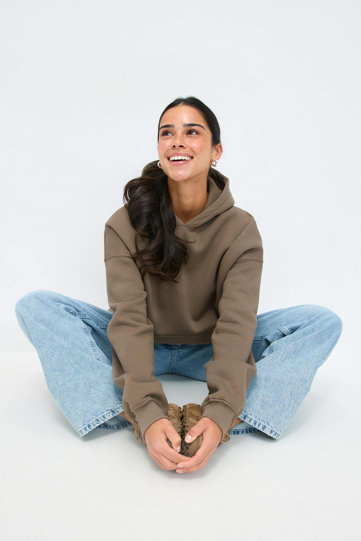 Oversized print hoodie - Mole/adore you