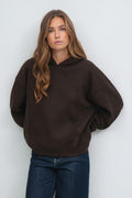 Oversized print hoodie - Tawny port/club