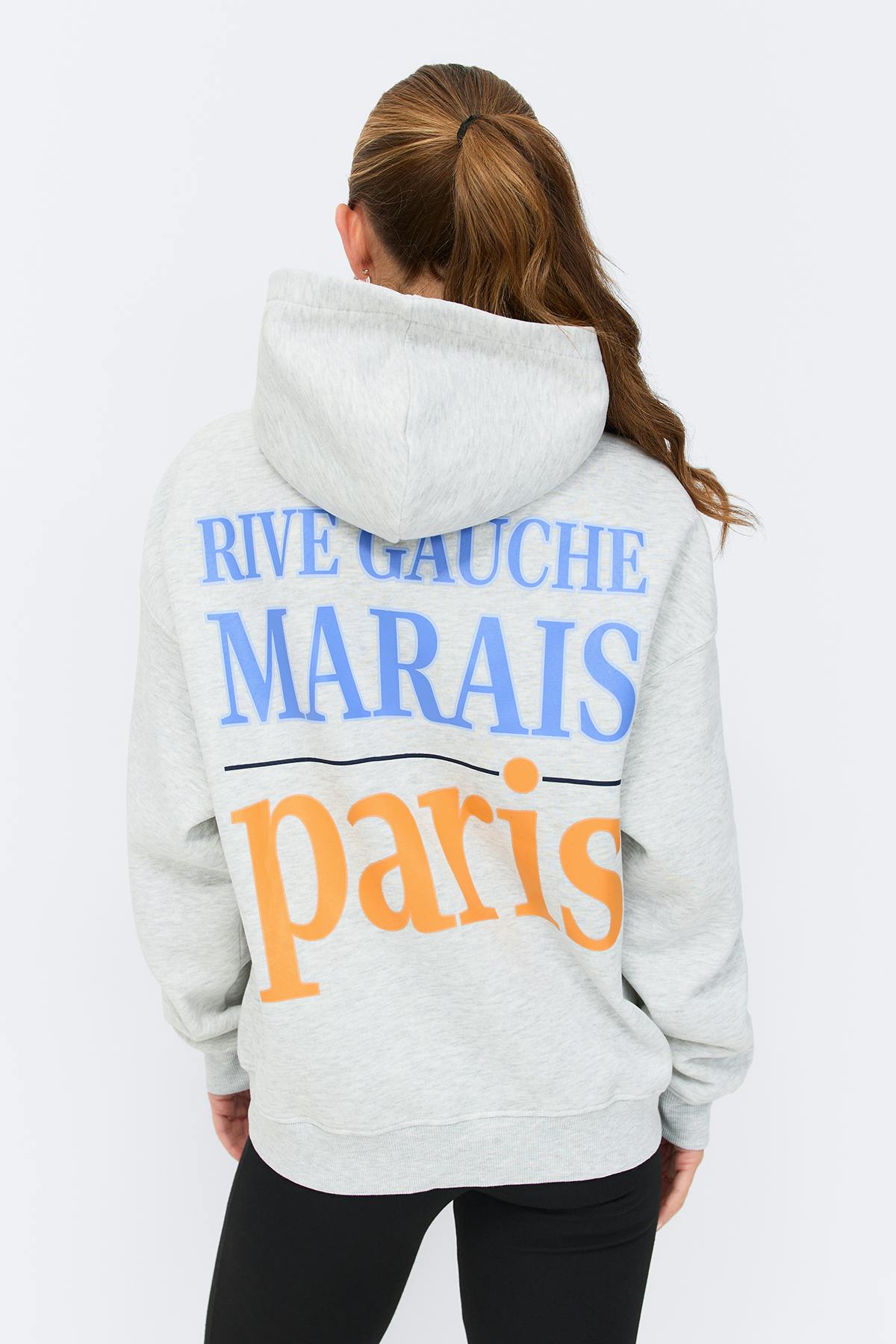 Oversized print hoodie - Mole/adore you