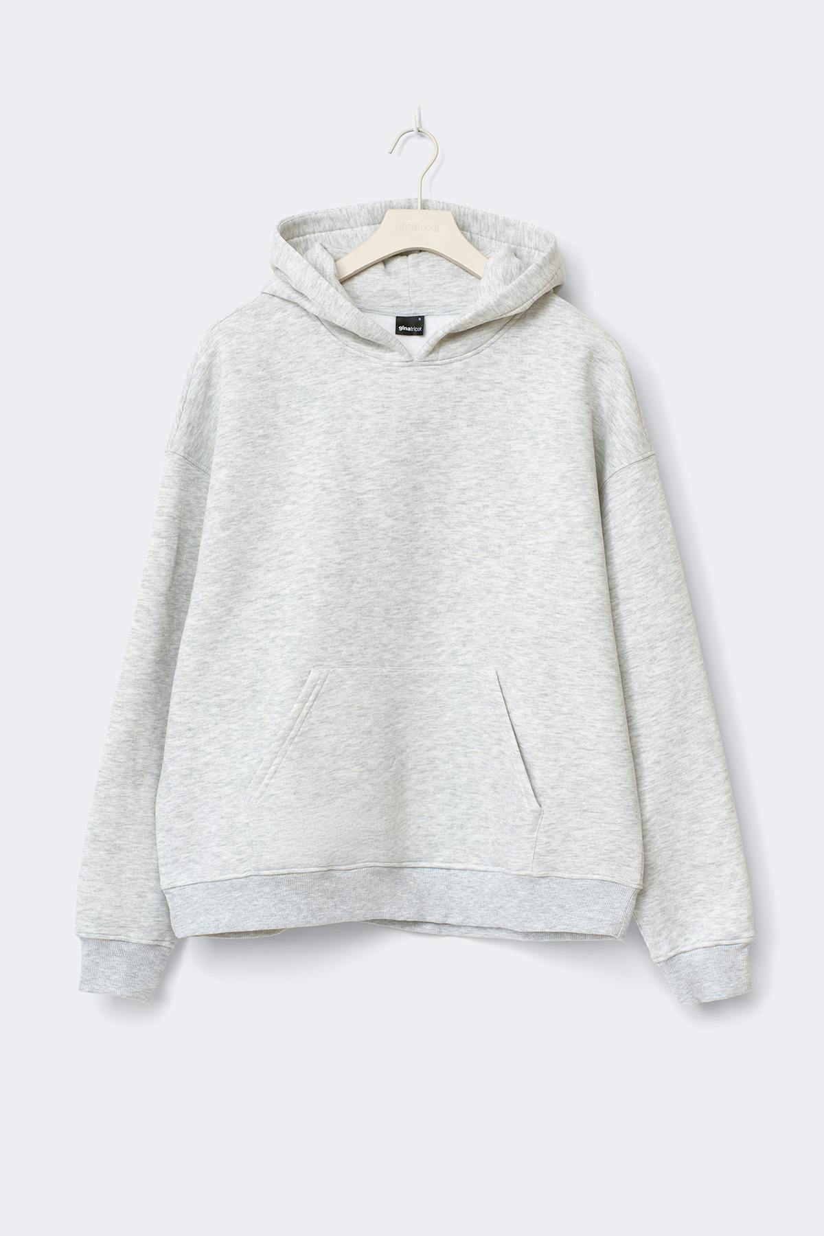 Oversized print hoodie - Sky/another one