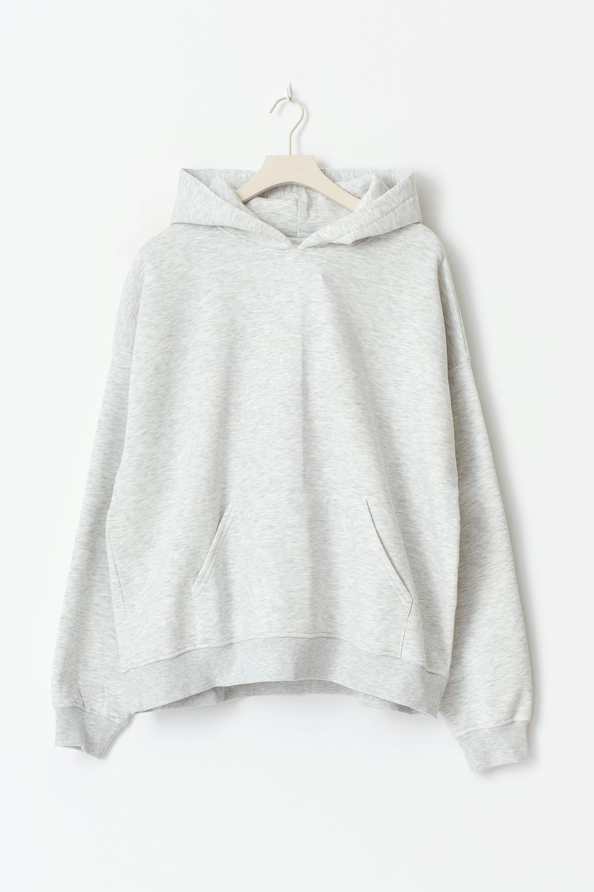 Oversized print hoodie - Falcon/coffee