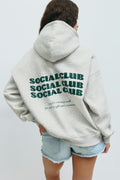 Oversized print hoodie - Sycamore