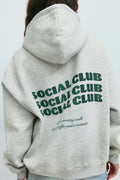 Oversized print hoodie - Lemon/sun