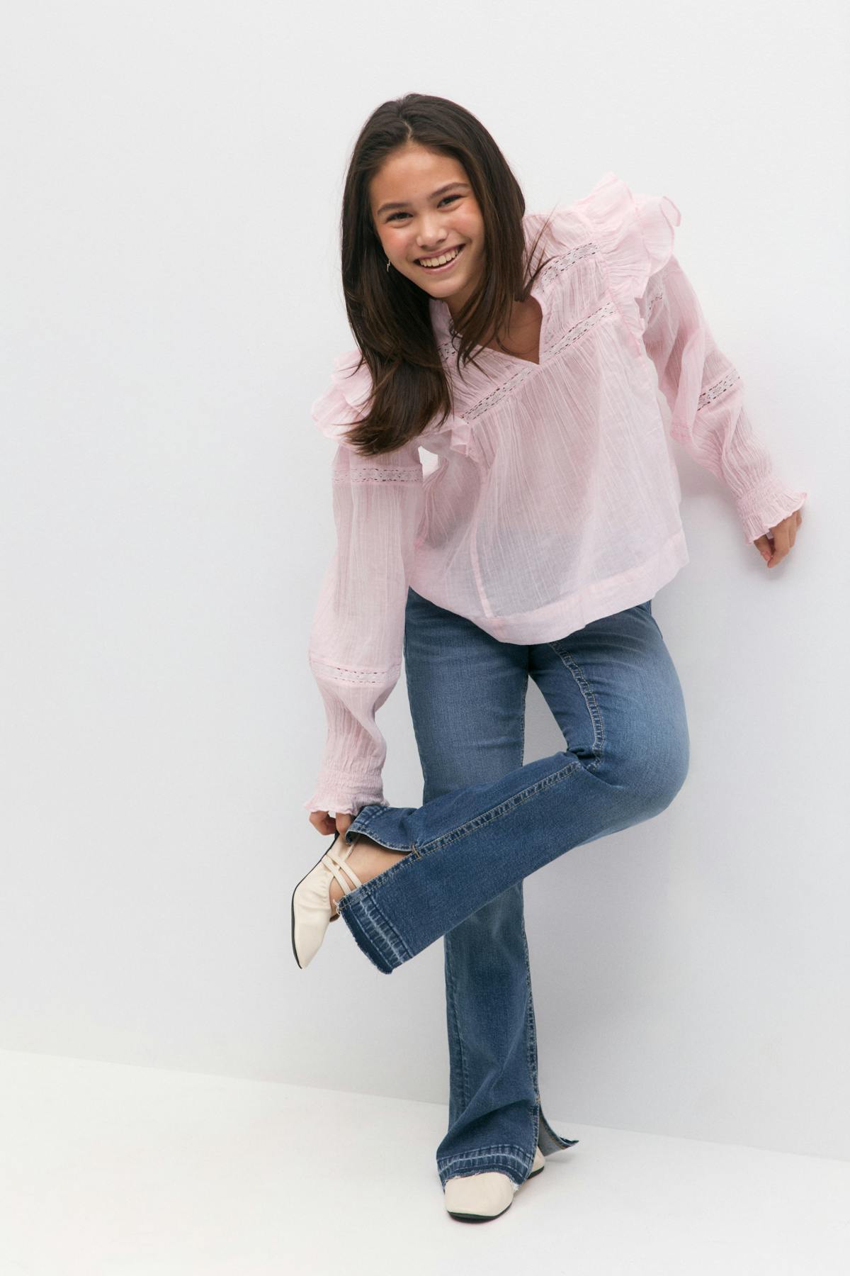 Y boho lace blouse - Ballet slipper
