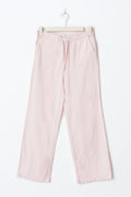 Y low linen blend trousers - Ballet slipper
