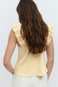 Broderie anglaise singlet - Anise flower