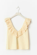 Broderie anglaise singlet - Anise flower