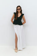 Broderie anglaise singlet - Anise flower
