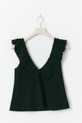 Broderie anglaise singlet - Anise flower
