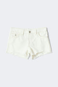 Y chunky denim shorts - Blanc