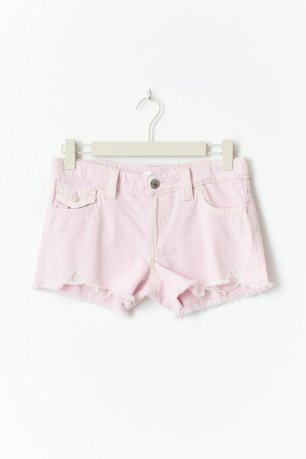 Y chunky denim shorts - Blanc