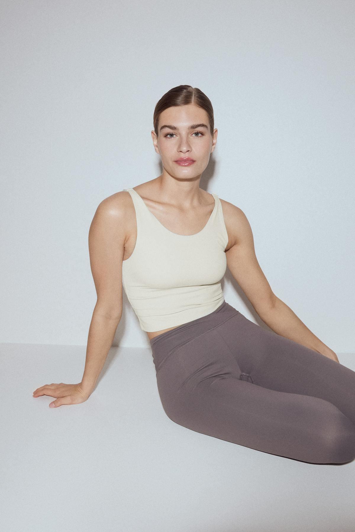 Yoga twist singlet - Crème