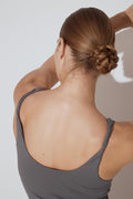 Yoga twist singlet - Gris anthracite