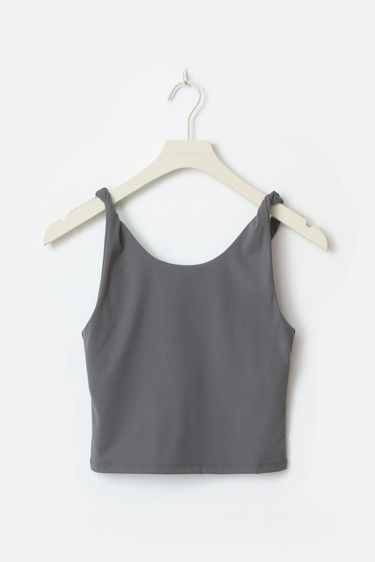 Yoga twist singlet - Gris anthracite