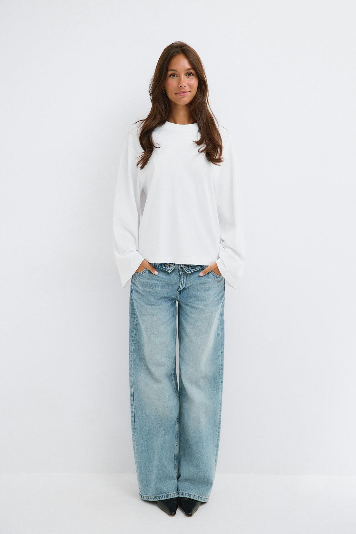 Basic long sleeve tee - Offblack