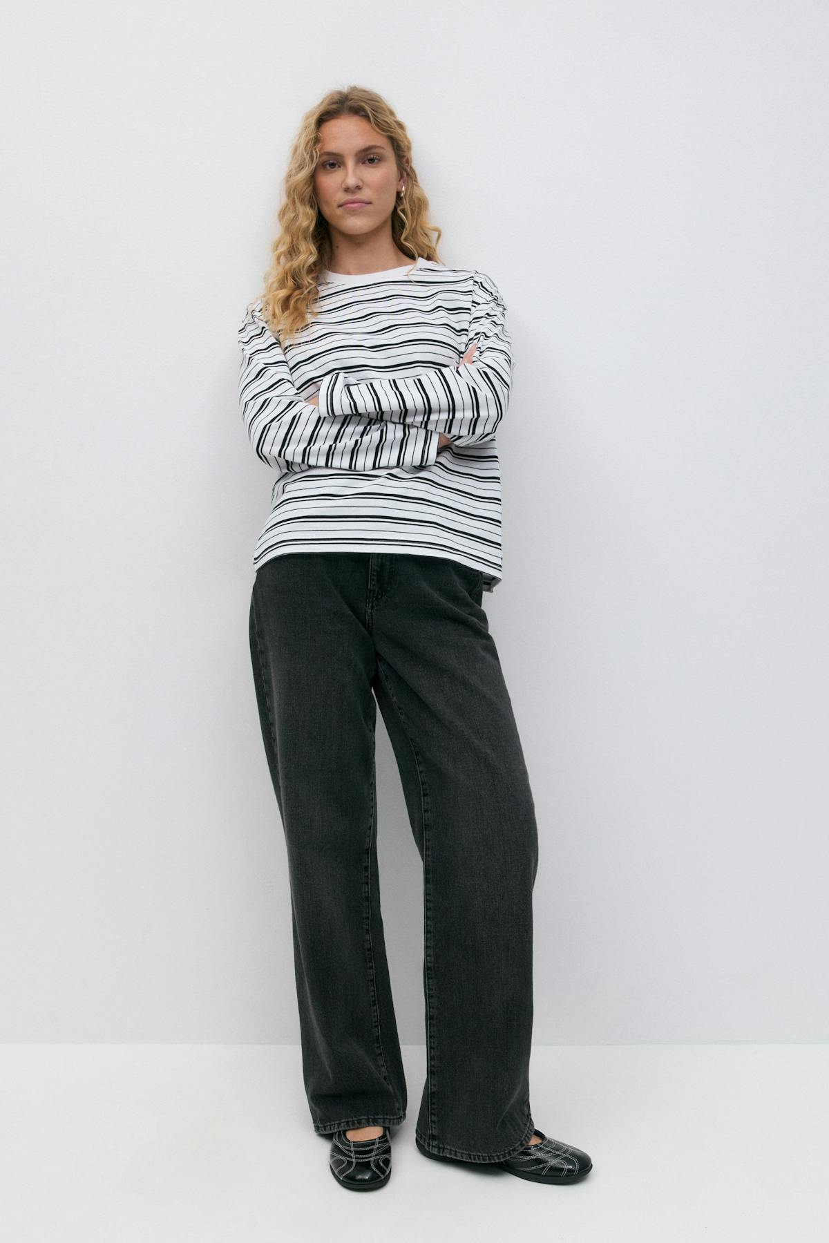Basic long sleeve tee - Offblack