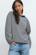 Basic long sleeve tee - Blanc