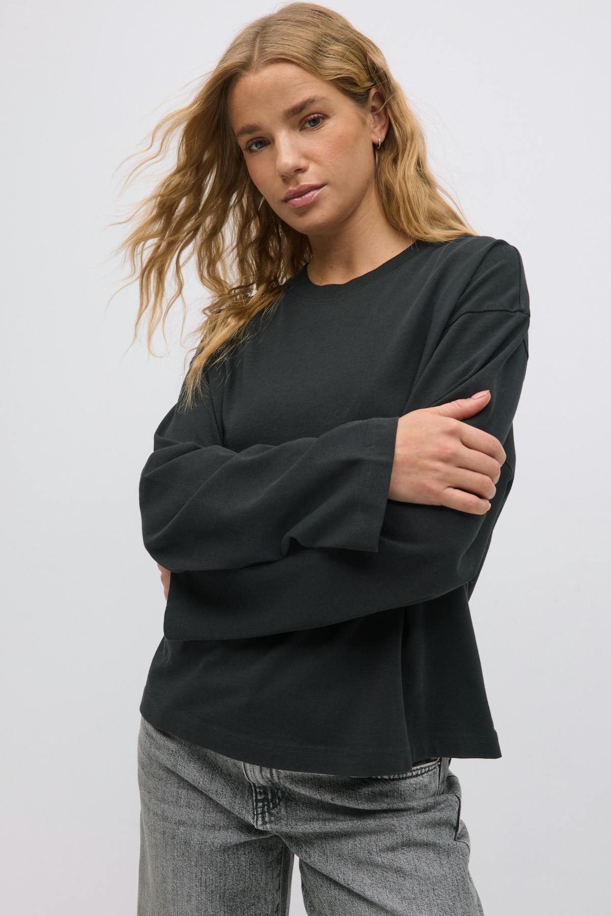 Basic long sleeve tee - Noir