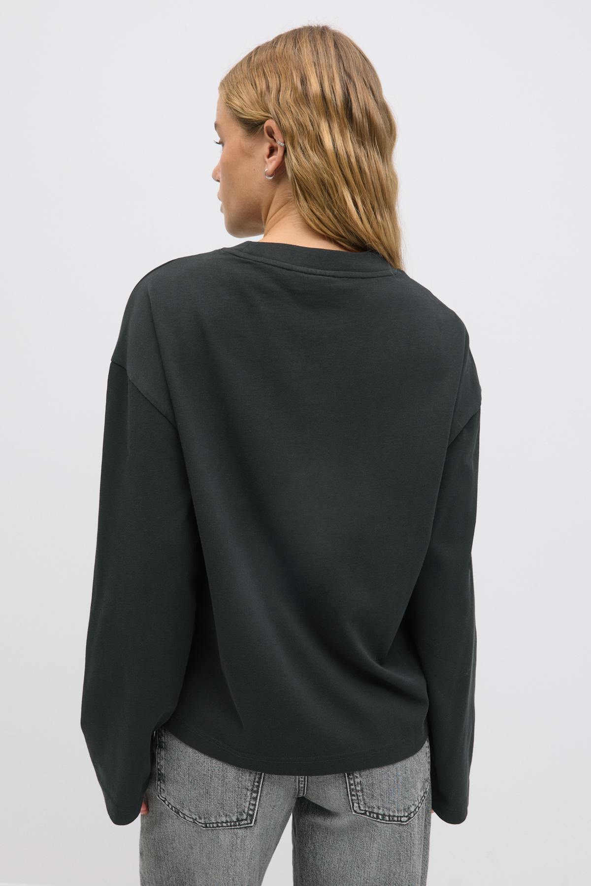 Basic long sleeve tee - Noir