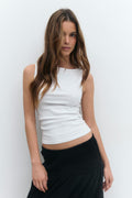 Boatneck tanktop - Noir