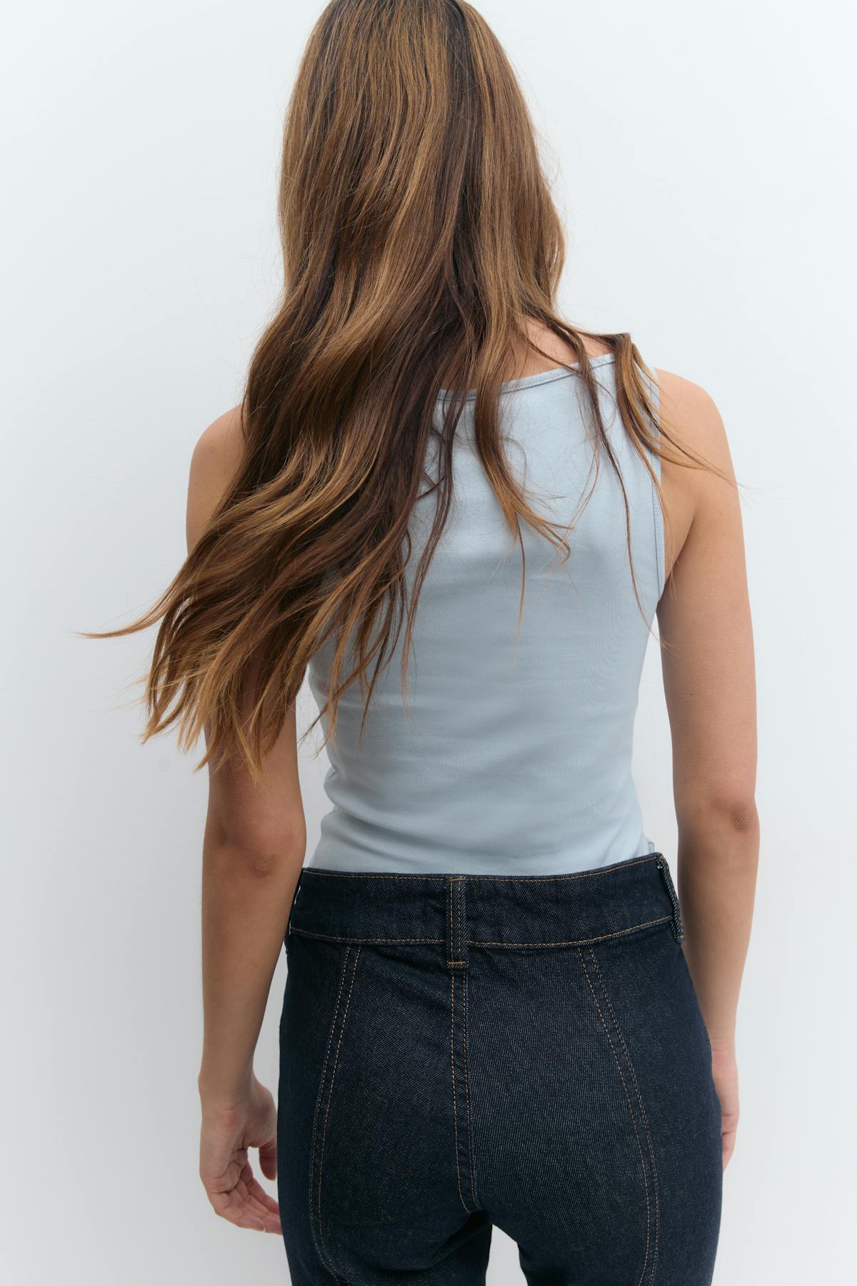 Boatneck tanktop - Blanc