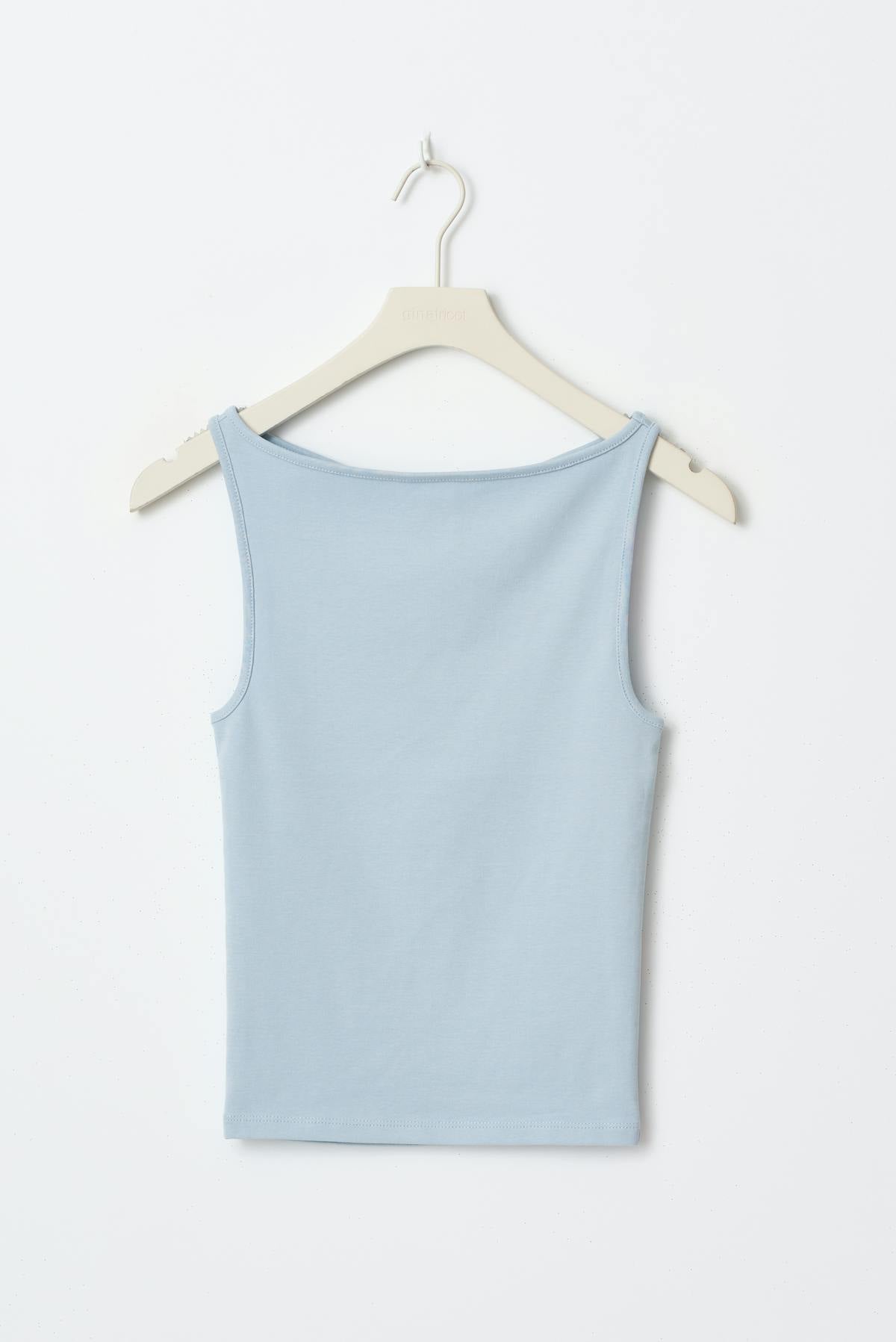 Boatneck tanktop - Blanc