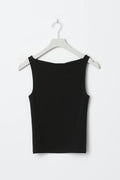 Boatneck tanktop - Noir