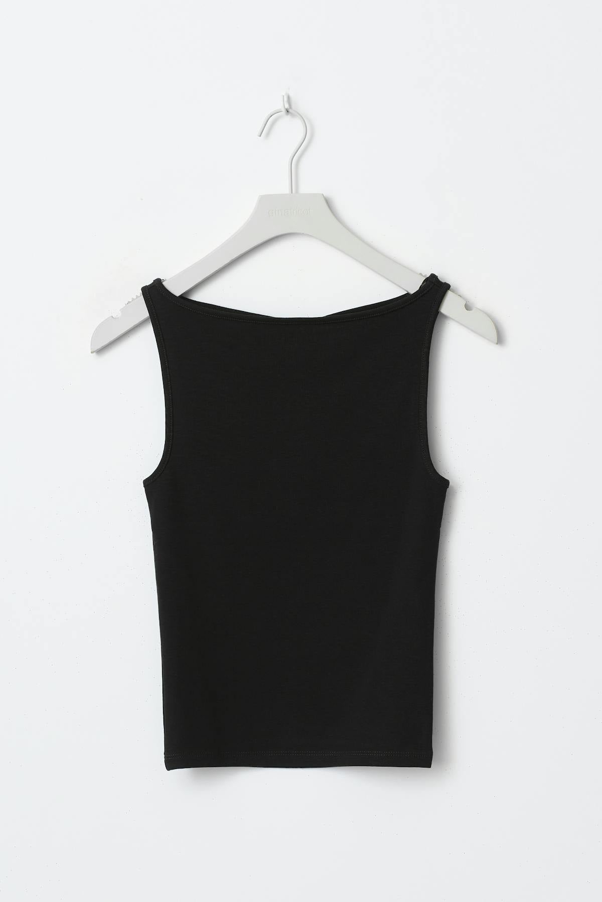 Boatneck tanktop - Noir