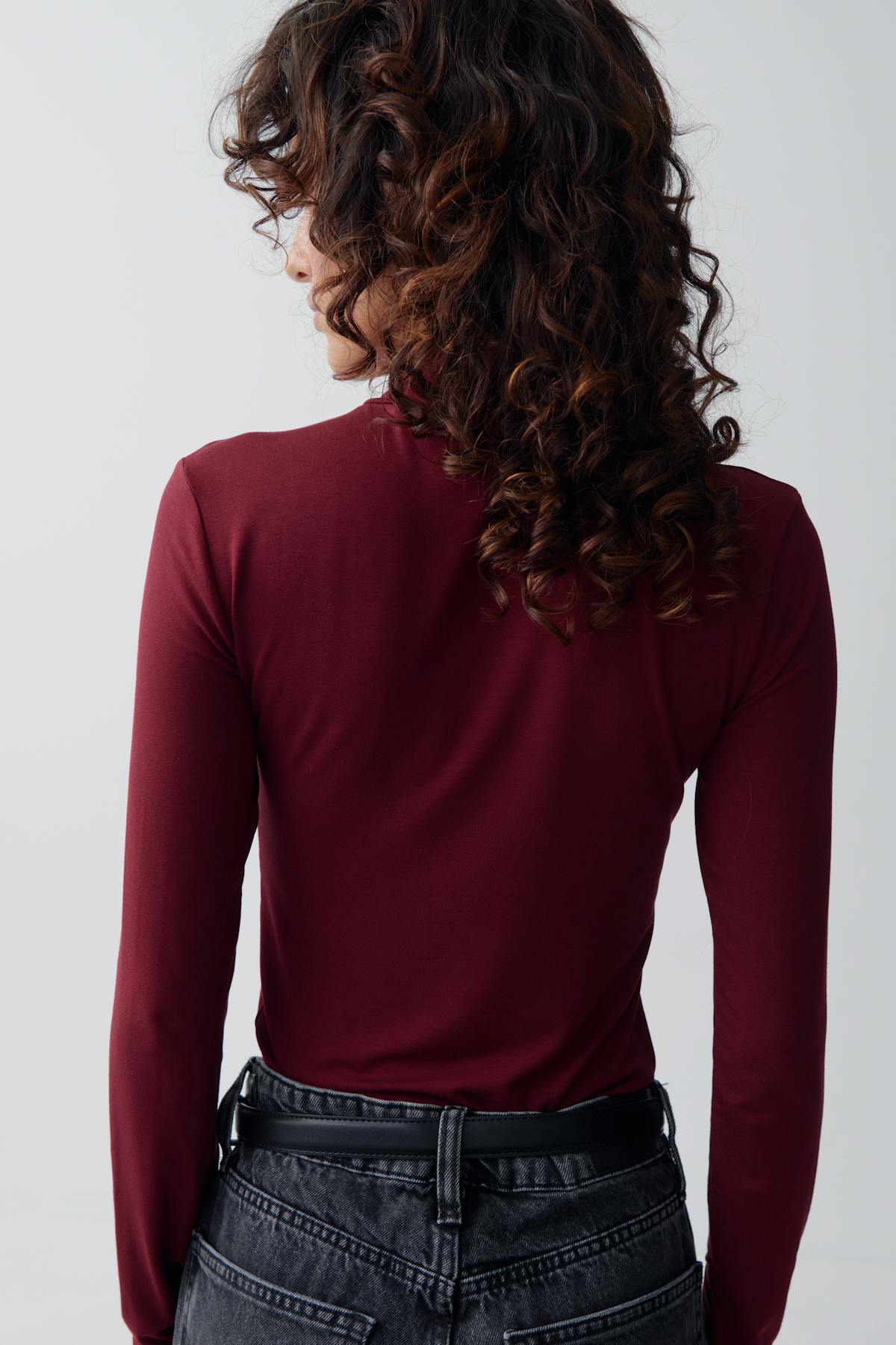 Soft touch polo top - 07 zinfandel
