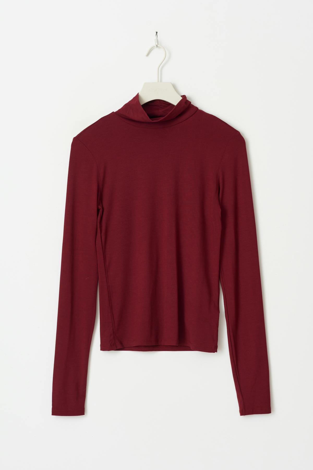 Soft touch polo top - 07 zinfandel