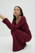 Soft touch maxi dress - 07 zinfandel