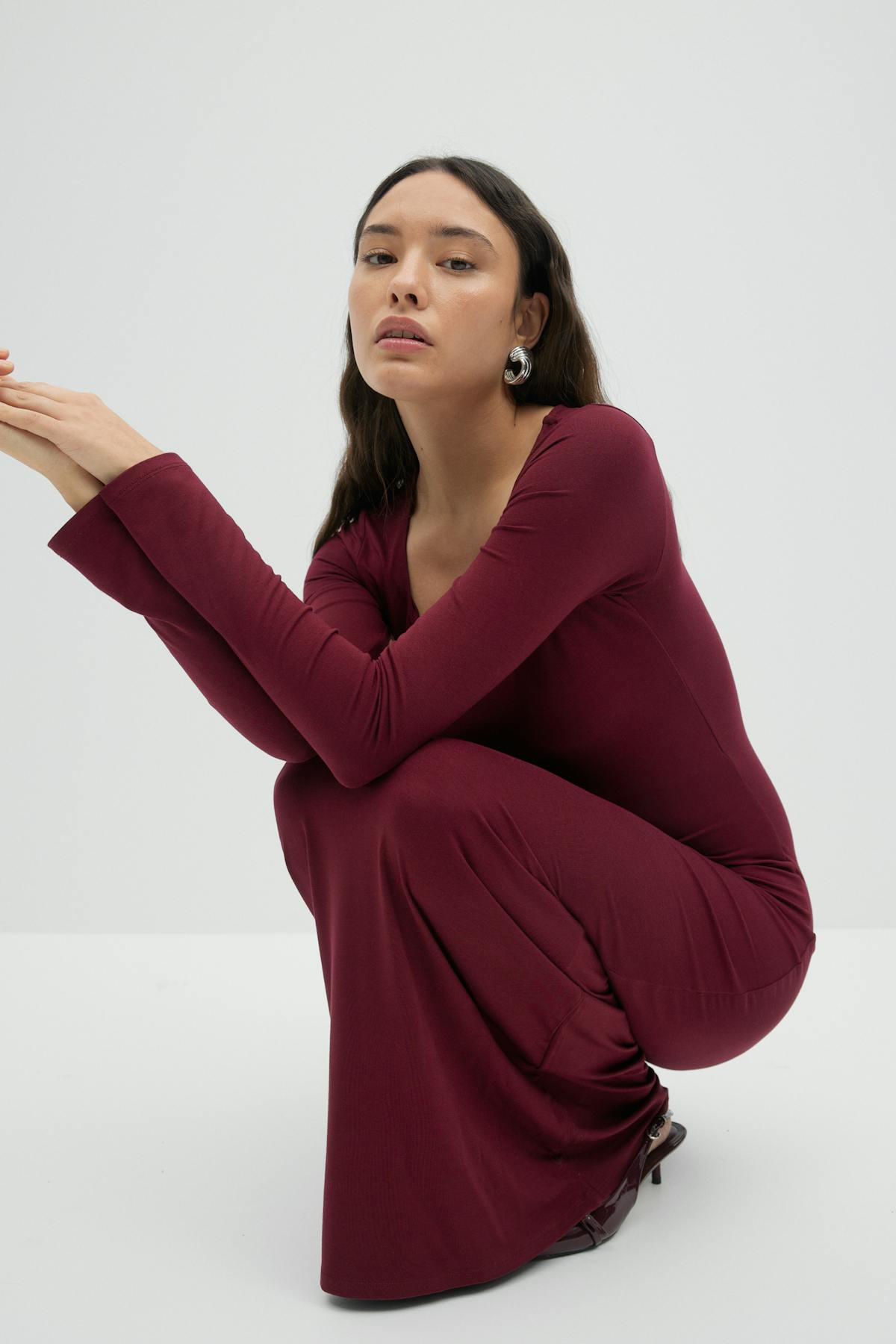 Soft touch maxi dress - 07 zinfandel