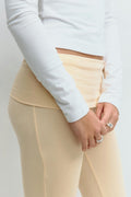 Y low waist yoga leggings - Rose