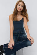 2 pack y basic singlet - Black/pink