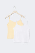2 pack y basic singlet - Navy/white