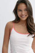 2 pack y basic singlet - Afterglow/white