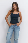 2 pack y basic singlet - Greymel/wine